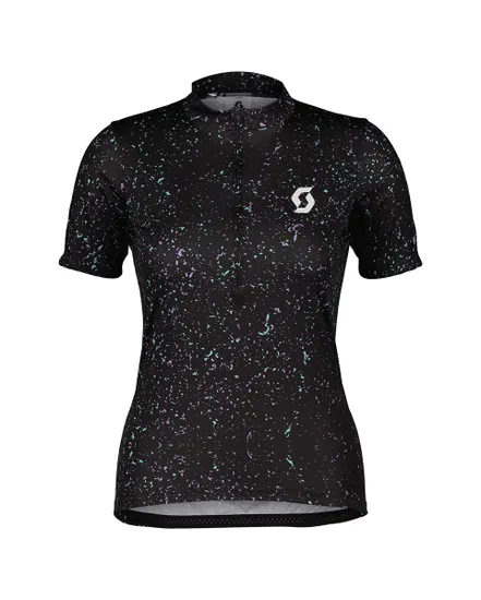 Maillot manches courtes Femme GRAVEL CONTESSA SIGNATURE Noir/Blanc