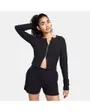 Haut zip Femme W NSW NK CHLL KNT RIB FZ CRDGN Noir