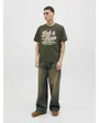 T-shirt Homme JJELOGO TEE SS O-NECK 2 COL AW25 SN Vert