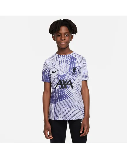 T-shirt Football Enfant plus âgé LFC Y NK DF TOP SS PM AW Violet