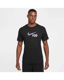 T-shirt Homme PSG M NK SWOOSH TEE Noir