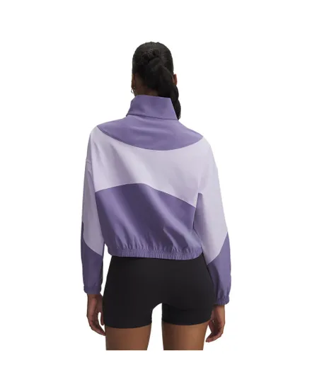 Sweat Femme UA RIVAL WOVEN JACKET Violet
