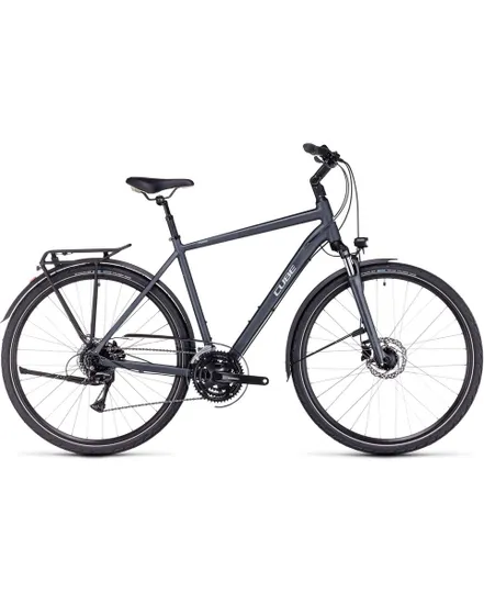 Vélo trekking Homme TOURING ONE Gris/Sable