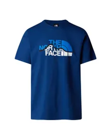 T-shirt Homme M S/S MOUNTAIN LINE TEE Bleu