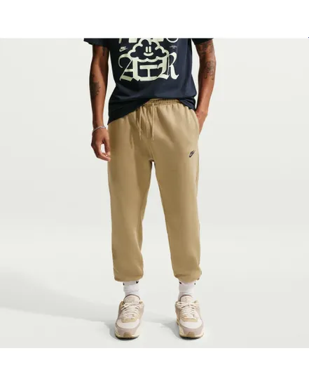 Pantalon de survtement Homme M NK CLUB BB JOGGER Beige