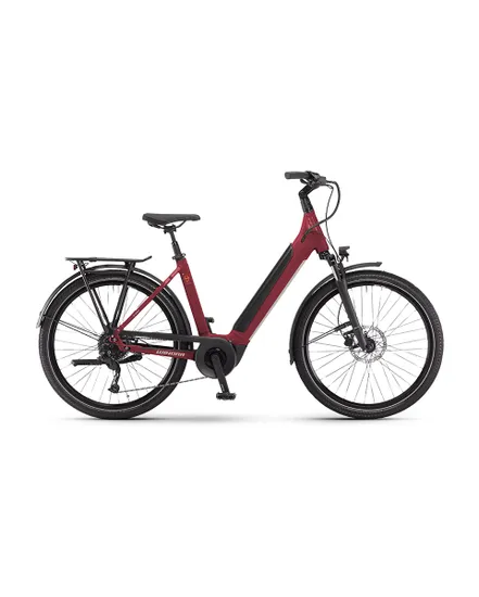 Vélo électrique urbain Unisexe SINUS X9 LOW Rouge Métallique