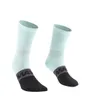 Chaussettes Unisexe AKSIUM MID Menthe/Noir