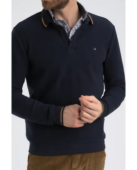 Polo manches longues Homme MAGIC Bleu