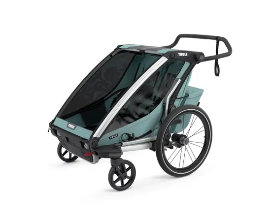 Remorque pour enfant 2 places CHARIOT CROSS Vert Alaska