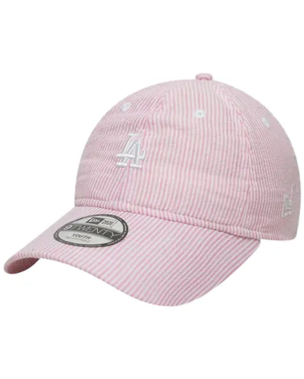 Casquette Enfant New Era 9TWENTY Seersucker Dodgers Rose