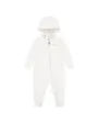 Ensemble de survetement Bebe garcon NKN ESSENTIALS HOODED COVERALL Blanc