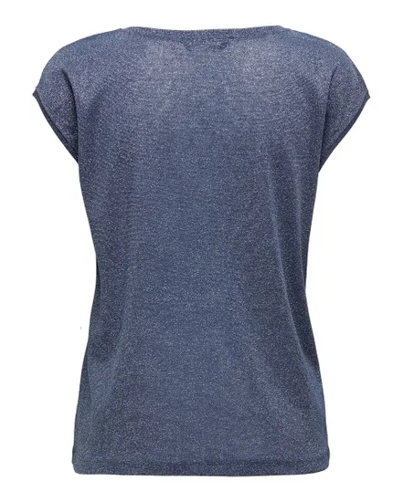 ONLSILVERY S/S V NECK LUREX TOP JRS NOOS