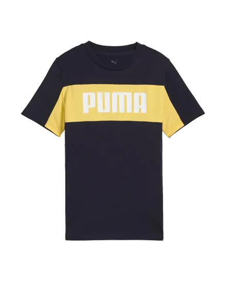T Junior garcon ESS BLOCK TEE B Bleu