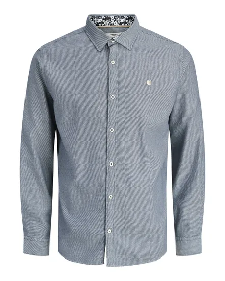 Chemise manches longues Homme JPRBLAREIMS DETAIL L/S SHIRT Bleu