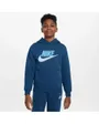Sweat à capuche Enfant K NSW CLUB FLC HDY HBR Bleu