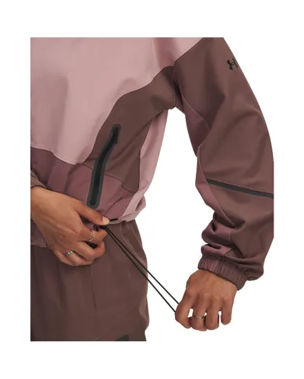 Veste zip à capuche Femme UA UNSTOPPABLE JACKET Rose