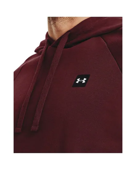 Sweatshirt à capuche manches longues Homme UA Rival Fleece Hoodie Bordeaux