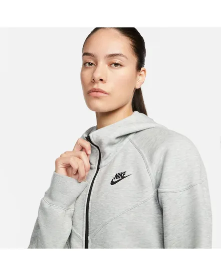 Sweat zip capuche Femme W NSW TCH FLC WR FZ HDY Gris