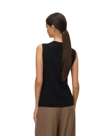 Gilet Femme Vmsaba Sl O Neck Bouton
