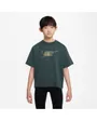 T-shirt manches courtes Enfant G NSW TEE BOXY METALLIC HBR Vert