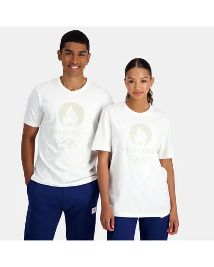 TEE-SHIRT GRAPHIQUE HOMME PARIS 2024 Blanc