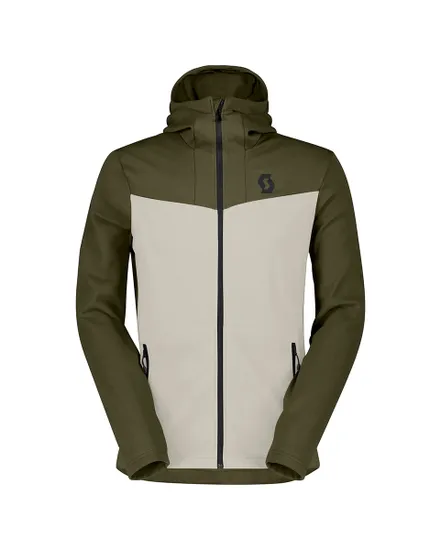 Veste polaire Homme DEFINED MID HOODY Vert Sapin/Écru