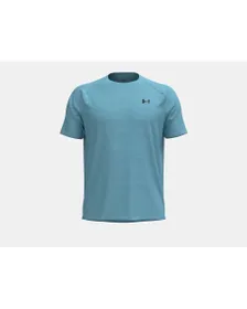 T-Shirt Homme UA TECH TEXTURED SS Bleu