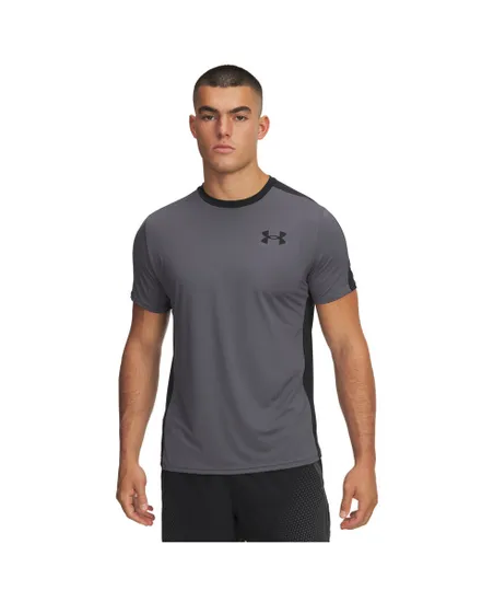 T-shirt Homme UA HG WORDMARK SS Gris