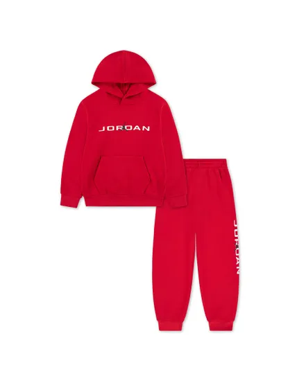 Ensemble de survetement Jeune enfant JDB MJ STRETCH HBR FLC SET Rouge