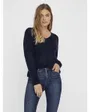 VMCREWLEFILE LS V-NECK BLOUSE NOOS
