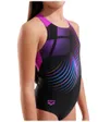 Maillot de bain Fille G ARENA PINWHEEL SWIMSUIT V BACK Noir