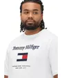 T-shirt col rond Homme TOMMY EMBRO FLAG TEE Blanc