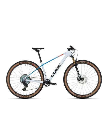 VTT semi rigide Unisexe ELITE C:68X SLT Blanc/Bleu/Rouge