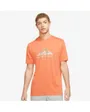 T-shirt manches courtes Homme U NK DF TEE DB TRAIL Orange