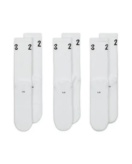 Lot de 3 paires de chaussettes Unisexe U J ESSENTIAL CREW 3PR -  144 Blanc