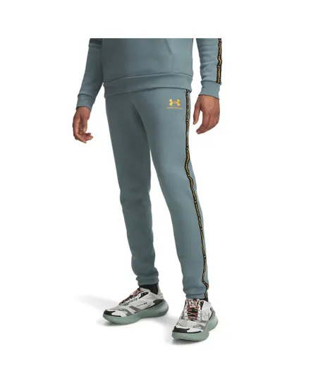 Pantalon de survetement Homme UA ICON FLEECE JGR TAPING Bleu