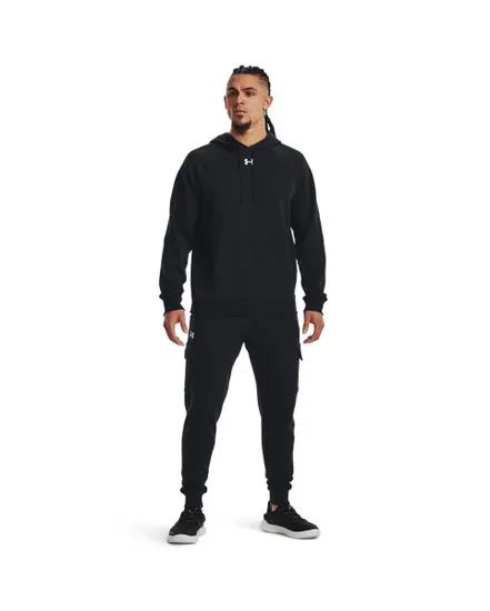 Sweat à capuche Homme UA RIVAL FLEECE HOODIE Noir