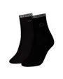 Lot de 2 paires de chaussettes Femme CK WOMEN SHORT SOCK 2P SHINY LOGO Noir
