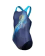 Maillot de natation Enfant GIRL S ARENA PARROT SWIMSUIT V BACK Bleu