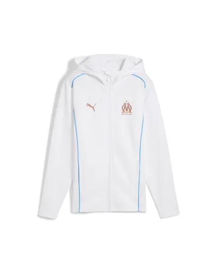 Sweat zip à capuche Enfant OM CASUALS HOODED JKT JR Blanc