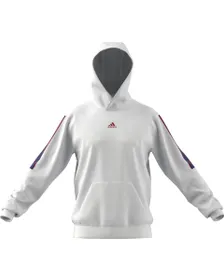 Sweat a capuche manches longues Homme M BL HD Blanc