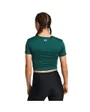 T-shirt MC Femme MOTION CROSSOVER CROP SS Vert