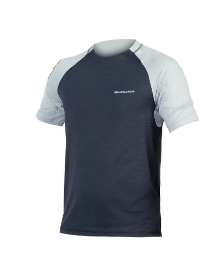 Maillot manches courtes Homme SINGLETRACK Bleu