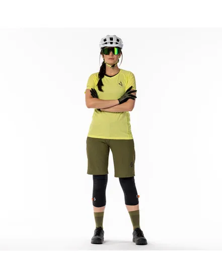 Maillot manches courtes Femme TRAIL FLOW PRO Jaune