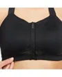 Brassiere de sport Femme W NK DF ALPHA ZIP-FRONT BRA Noir