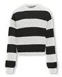 KOGFRANCA SHORT L/S STRIPE KNT NOOS