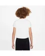 T-shirt manches courtes Enfant G NSW TEE CROP FUTURA Blanc