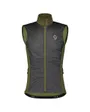 Gilet coupe-vent Homme GRAVEL WARM MERINO Vert Sapin/Noir