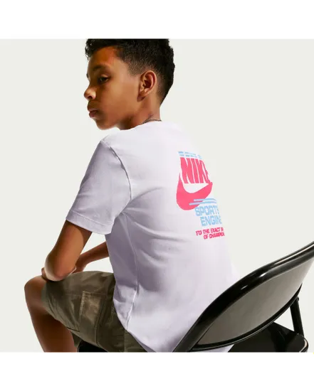 T-shirt Garçon K NSW TEE BREAD Blanc