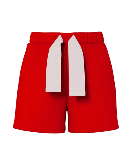 Short Femme Pièces Nœud Blanc